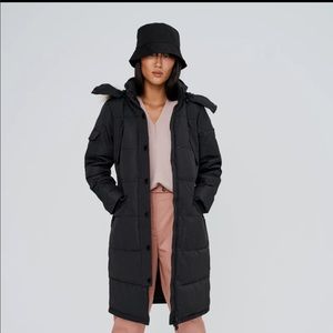 Noize Kaylee Long-Length Parka Navy blue Barely Used